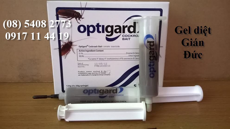 Thuốc diệt gián đức optigard cockroach bait