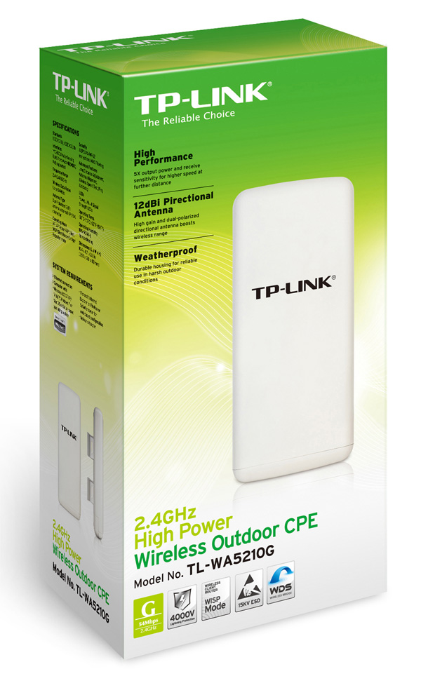 Bộ phát sóng wifi ngoài trời TPLINK TL- WA5210G