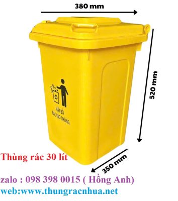 Thùng Rác Nhựa 30 Lít – Tiện Lợi Cho Không Gian