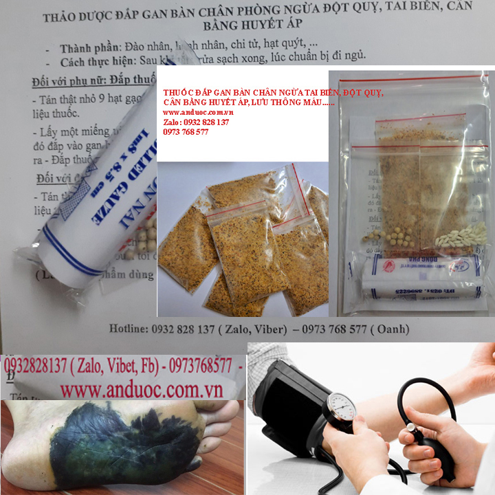 Cách đắp gan chân phòng ngửa đột quỵ, tai biến