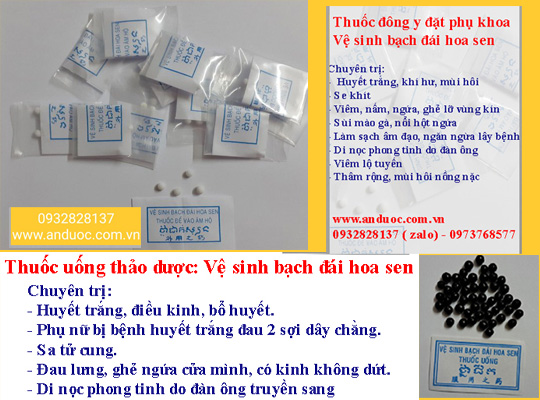 Sỉ lẻ đặt phụ khoa bạch đái hoa sen chính hãng