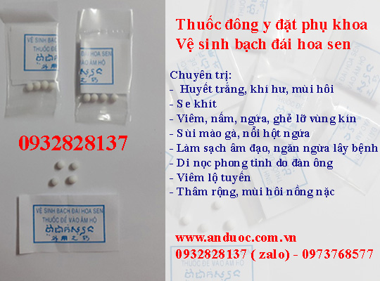 Viên bạch đái hoa sen đặt se khít nhanh tại nhá