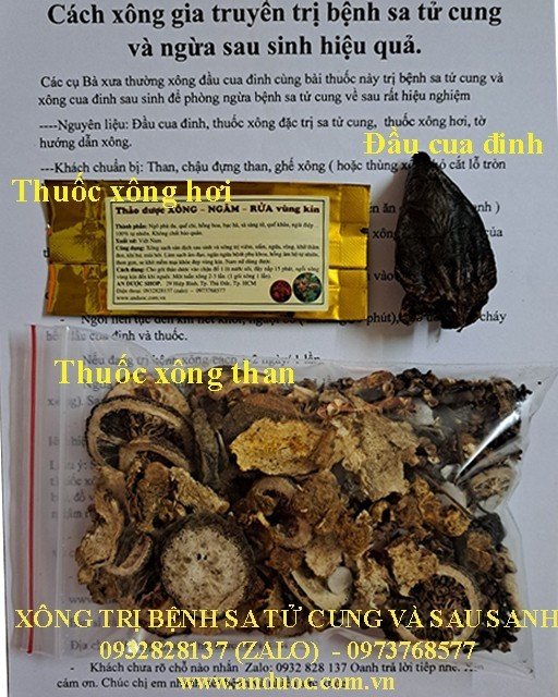 thuốc xông chữa trị a tử cung tại nhà