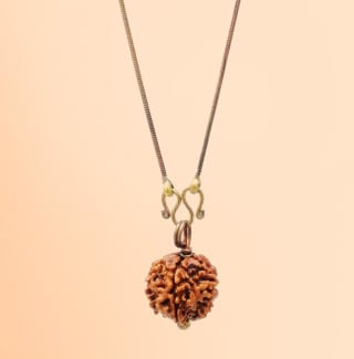Adiyogi Rudraksha với chuỗi đồng người lớn (năm mặ