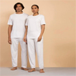 Áo thun nửa tay cotton hữu cơ Trắng